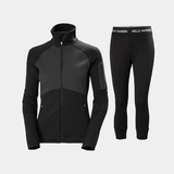 Helly Hansen Women's LIFA® Merino Jacket 3/4 Skiundertøj Sæt Dame - Black / Black - XL
