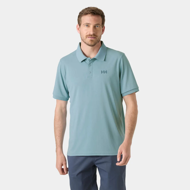 Helly Hansen Men's LIFA® Active Solen Short Sleeve Polo - Windy Blue - Windy Blue