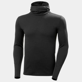 Helly Hansen Men's LIFA® Merino Midweight 2-in-1 Base Layer Hoodie Skiundertrøje Herre - Black - Black