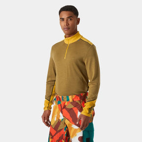 Helly Hansen Men's LIFA® Merino Midweight Half-Zip & Pants Skiundertøj Sæt Herre - Lynx / Black -