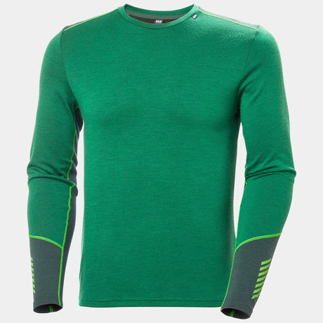 Helly Hansen Men's LIFA® Merino Midweight Crew Base Layer Skiundertrøje Herre - Malachite