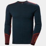 Helly Hansen Men's LIFA® Merino Midweight Crew Base Layer Skiundertrøje Herre - Midnight