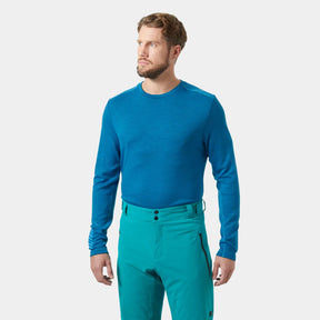 Helly Hansen Men's LIFA® Merino Midweight Crew Base Layer Skiundertrøje Herre - Neptun Blue - Neptune Blue