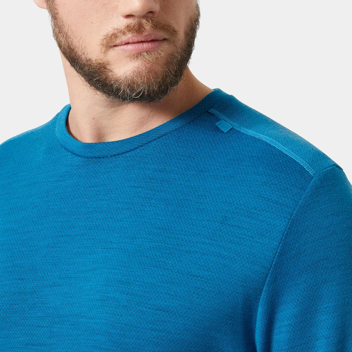 Helly Hansen Men's LIFA® Merino Midweight Crew Base Layer Skiundertrøje Herre - Neptun Blue -