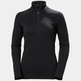 Helly Hansen Women's LIFA® Merino Midweight Half-Zip Base Layer Skiundertrøje Dame - Black