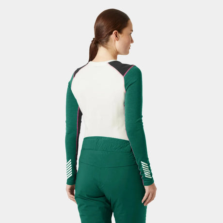 Helly Hansen Women's LIFA® Merino Midweight Crew Base Layer Skiundertrøje Dame - Emerald -