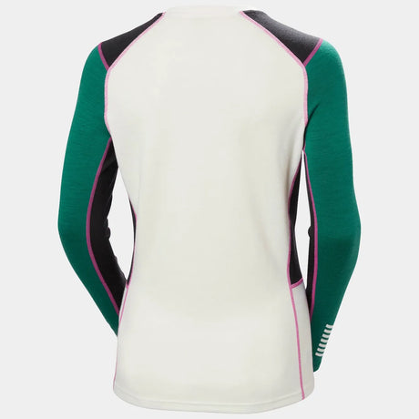 Helly Hansen Women's LIFA® Merino Midweight Crew Base Layer Skiundertrøje Dame - Emerald -