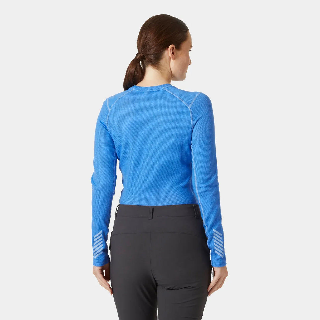 Helly Hansen Women’s LIFA® Merino Midweight Graphic Long-Sleeve Crew Base Layer Skiundertrøje Dame - Ultra Blue