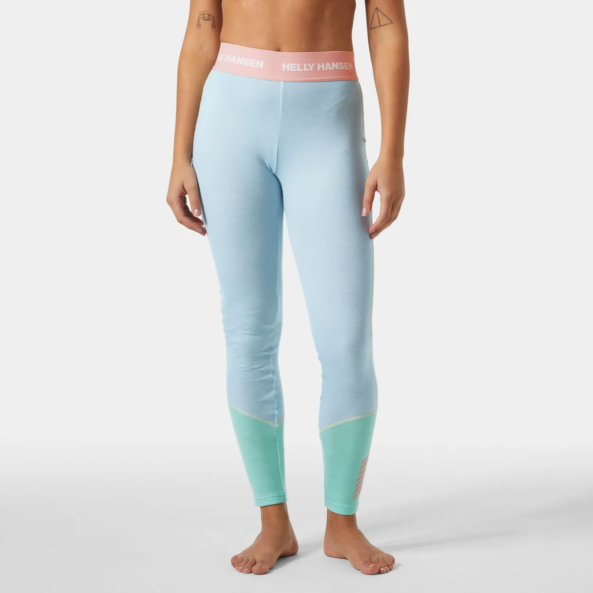 Helly Hansen Women's LIFA® Merino Midweight Skiundertøj Sæt Dame - Light Cyan -