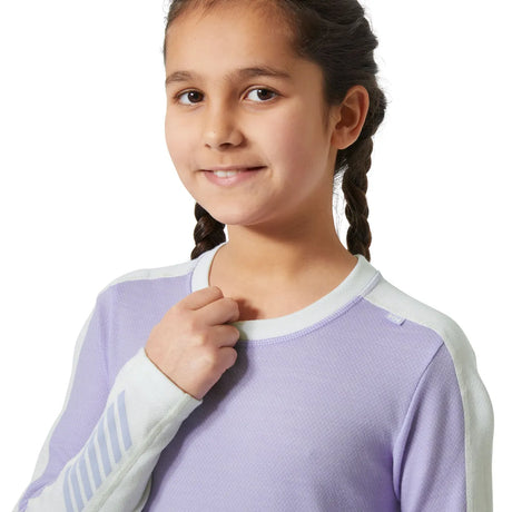 Helly Hansen Juniors' LIFA® Merino Midweight Base Layer Set Skiundertøj Børn - Bright Lavender -