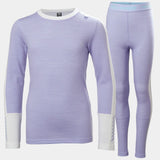 Helly Hansen Juniors' LIFA® Merino Midweight Base Layer Set Skiundertøj Børn - Bright Lavender -