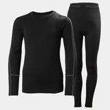 Helly Hansen Juniors' LIFA® Merino Midweight Base Layer Set Skiundertøj Børn - Black