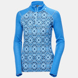 Helly Hansen naisten LIFA® Merino keskipainoiset 2-in-1 graafiset puolivetoketjulliset graafiset alushousut hiihtoalusasut naisille