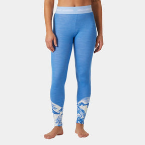 Helly Hansen Women’s LIFA® Merino Midweight Graphic Skiundertøj Sæt Dame - Ultra Blue -