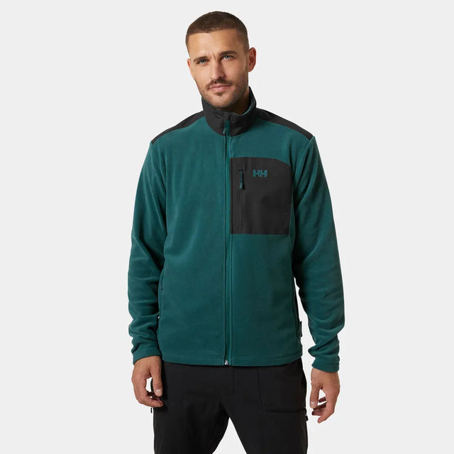 Helly Hansen Men's Daybreaker Block Microfleece Jacket Fleecejakke Herre - Dark Creek - Dark Creek
