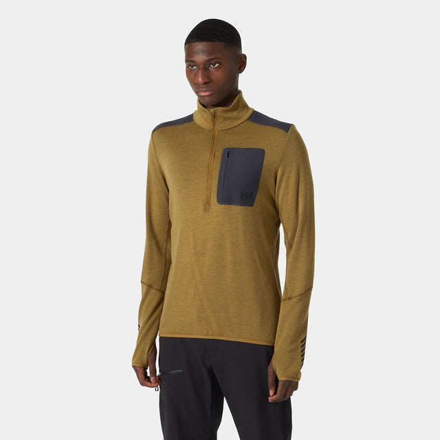 Helly Hansen Men’s LIFA® Merino Wool Midlayer Half Zip Skiundertrøje Herre - Lynx - Lynx