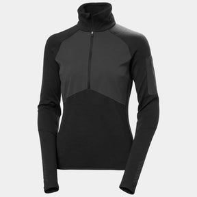 Helly Hansen Women’s LIFA® Merino Wool Midlayer Half Zip Dame - Black - Black