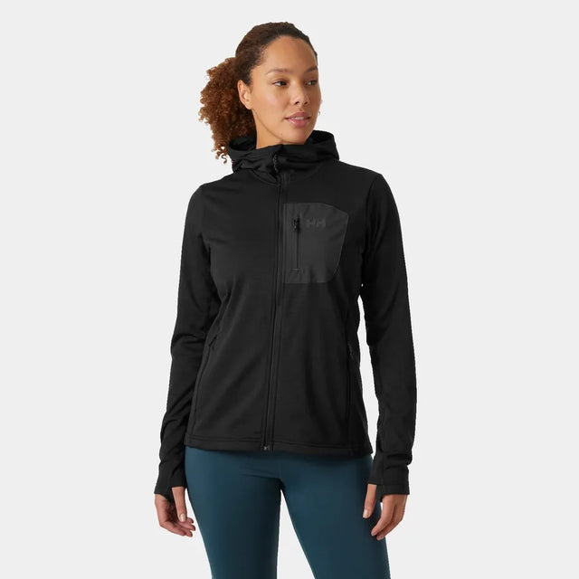 Helly Hansen Women's Versalite Hooded Fleece Jacket Fleecejakke Dame - Black