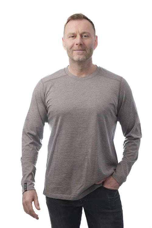 Woolwear Langærmet Skiundertrøje i 100% Merinould Herre - Antilope - Antilope