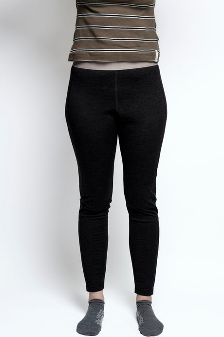 Woolwear Women Long Johns Baselayer Skiunderbukser Dame - Koksgrå Melange - Koksgrå Melange