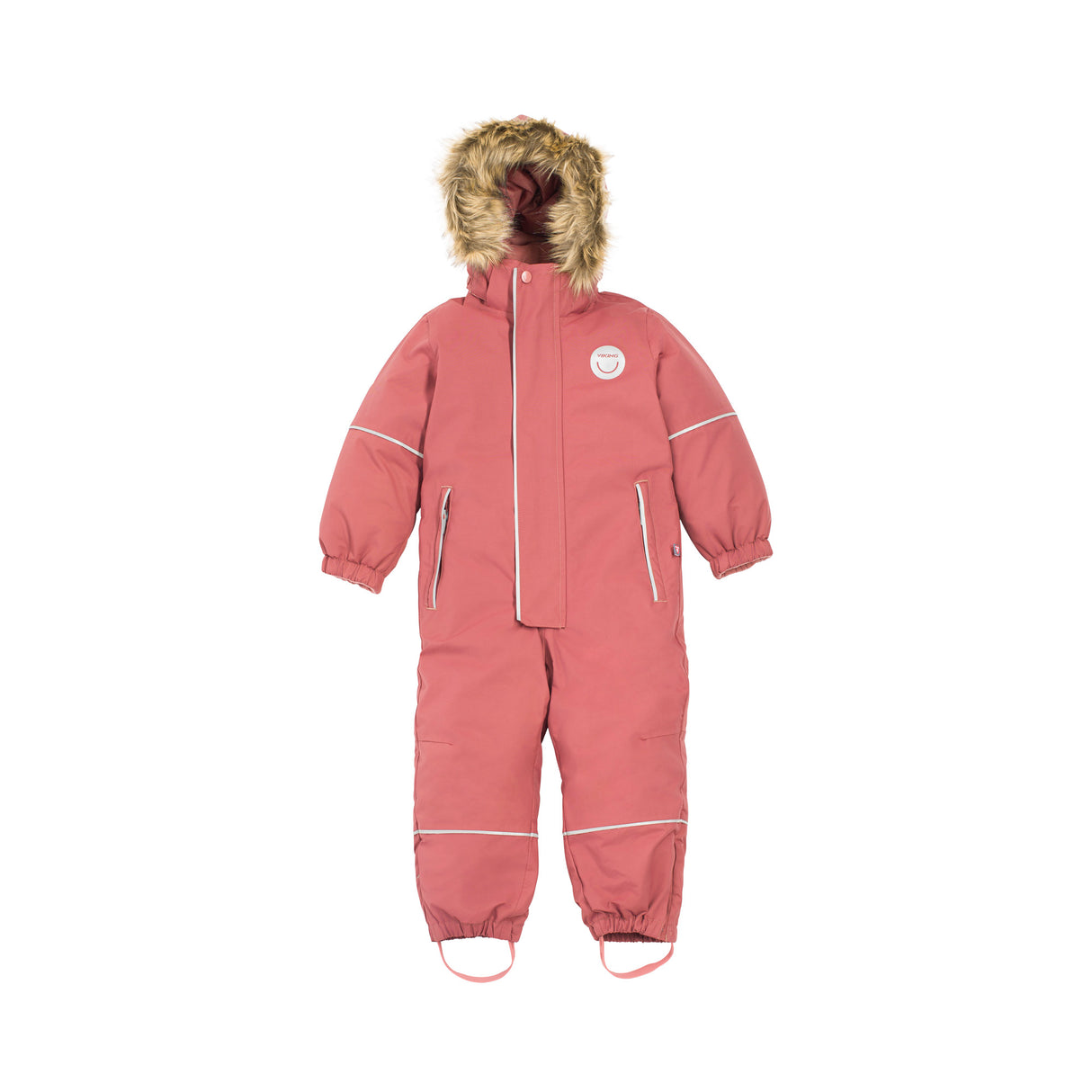 Viking Play Winter Playsuit Thermal Børneflyverdragt - Dark Pink