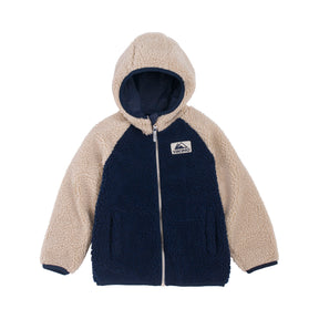 Viking Play Reversible Pile Jacket Vendbar Børnejakke - Navy - Navy
