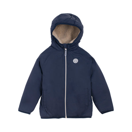 Viking Play Reversible Pile Jacket Vendbar Børnejakke - Navy -