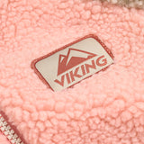 Viking Play Reversible Pile Jacket Vendbar Børnejakke - Pink/Cement -