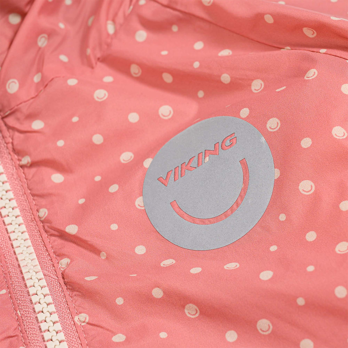 Viking Play Reversible Pile Jacket Vendbar Børnejakke - Pink/Cement -