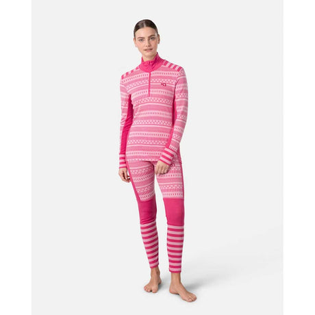 Kari Traa Åkle Half Zip Skiundertrøje Dame - Berry Pink -