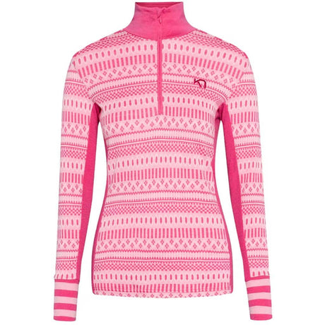 Kari Traa Åkle Half Zip Skiundertrøje Dame - Berry Pink -
