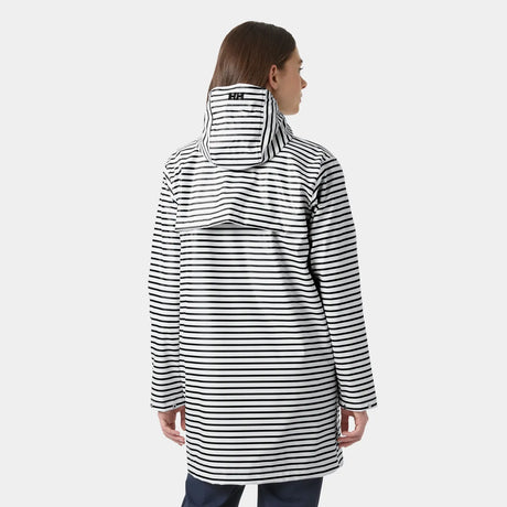 Helly Hansen Women's Moss Raincoat Regnfrakke Dame - White Navy -