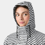 Helly Hansen Women's Moss Raincoat Regnfrakke Dame - White Navy -