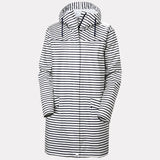 Helly Hansen Women's Moss Raincoat Regnfrakke Dame - White Navy -