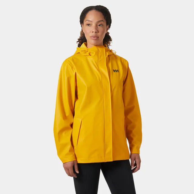 Helly Hansen Women's Moss Rain Jacket Regnjakke Dame - Essential Yellow - Essential Yellow