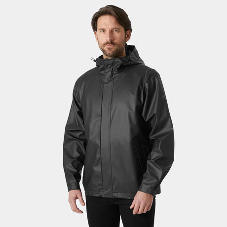 Helly Hansen Men's Moss Rain Jacket Regnjakke Herre - Black - Black