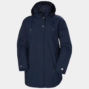 Helly Hansen Women's Valentia Windproof Raincoat Regnfrakke Dame - Navy - Navy