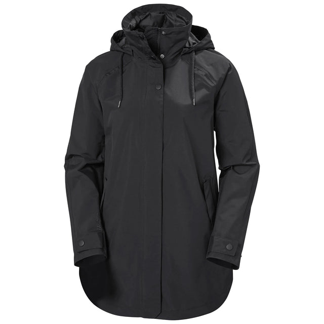 Helly Hansen Women's Valentia Windproof Raincoat Regnfrakke Dame - Black - Black