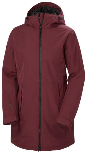 Helly Hansen Women's Lisburn Insulated Coat Regnfrakke Dame - Hickory Sample - Hickory