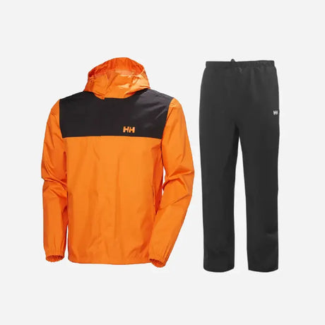 Helly Hansen Men's Vancouver & Seven J Regnsæt Herre - Orange Peel / Black - 3XL