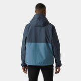 Helly Hansen Men's Escape Utility Rain Jacket Regnjakke Herre - Washed Navy -