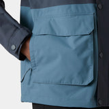 Helly Hansen Men's Escape Utility Rain Jacket Regnjakke Herre - Washed Navy -