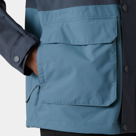 Helly Hansen Men's Escape Utility Rain Jacket Regnjakke Herre - Washed Navy -