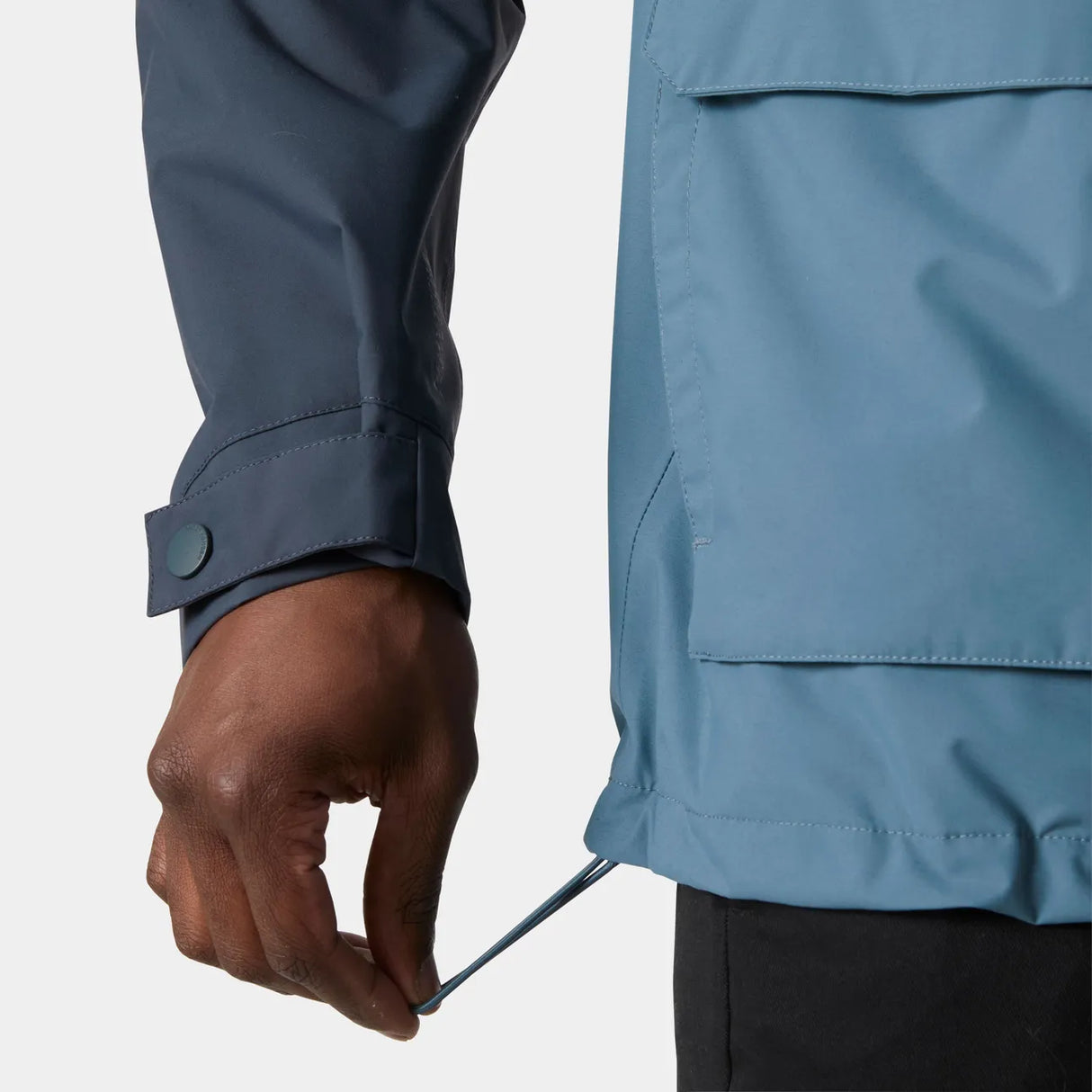 Helly Hansen Men's Escape Utility Rain Jacket Regnjakke Herre - Washed Navy -