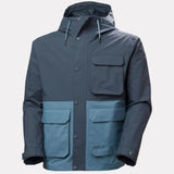 Helly Hansen Men's Escape Utility Rain Jacket Regnjakke Herre - Washed Navy -
