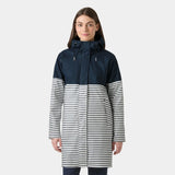 Helly Hansen Women's Moss Block PU Raincoat Regnfrakke Dame - Navy - Navy