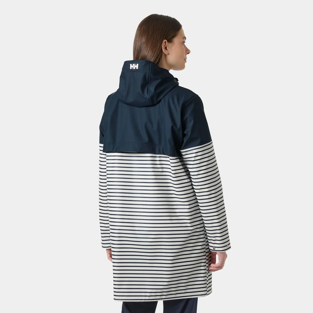Helly Hansen Women's Moss Block PU Raincoat Regnfrakke Dame - Navy -