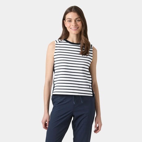 Helly Hansen Women's Capri Summer Top Dame - White Navy - White Navy