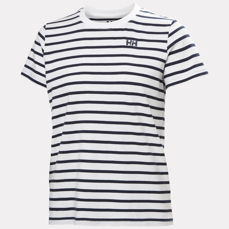 Helly Hansen Women's Core Graphic T-Shirt 2.0 Dame - White Lifestyle Stripe -