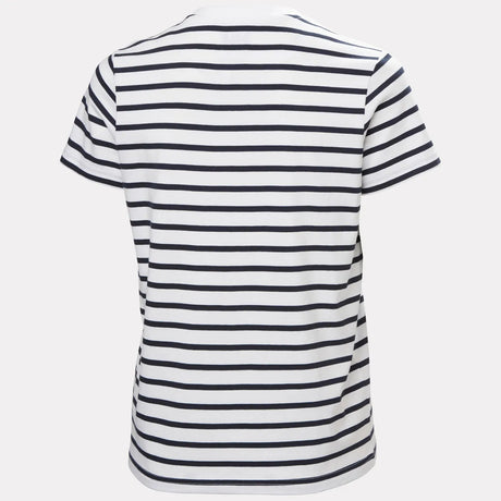 Helly Hansen Women's Core Graphic T-Shirt 2.0 Dame - White Lifestyle Stripe -